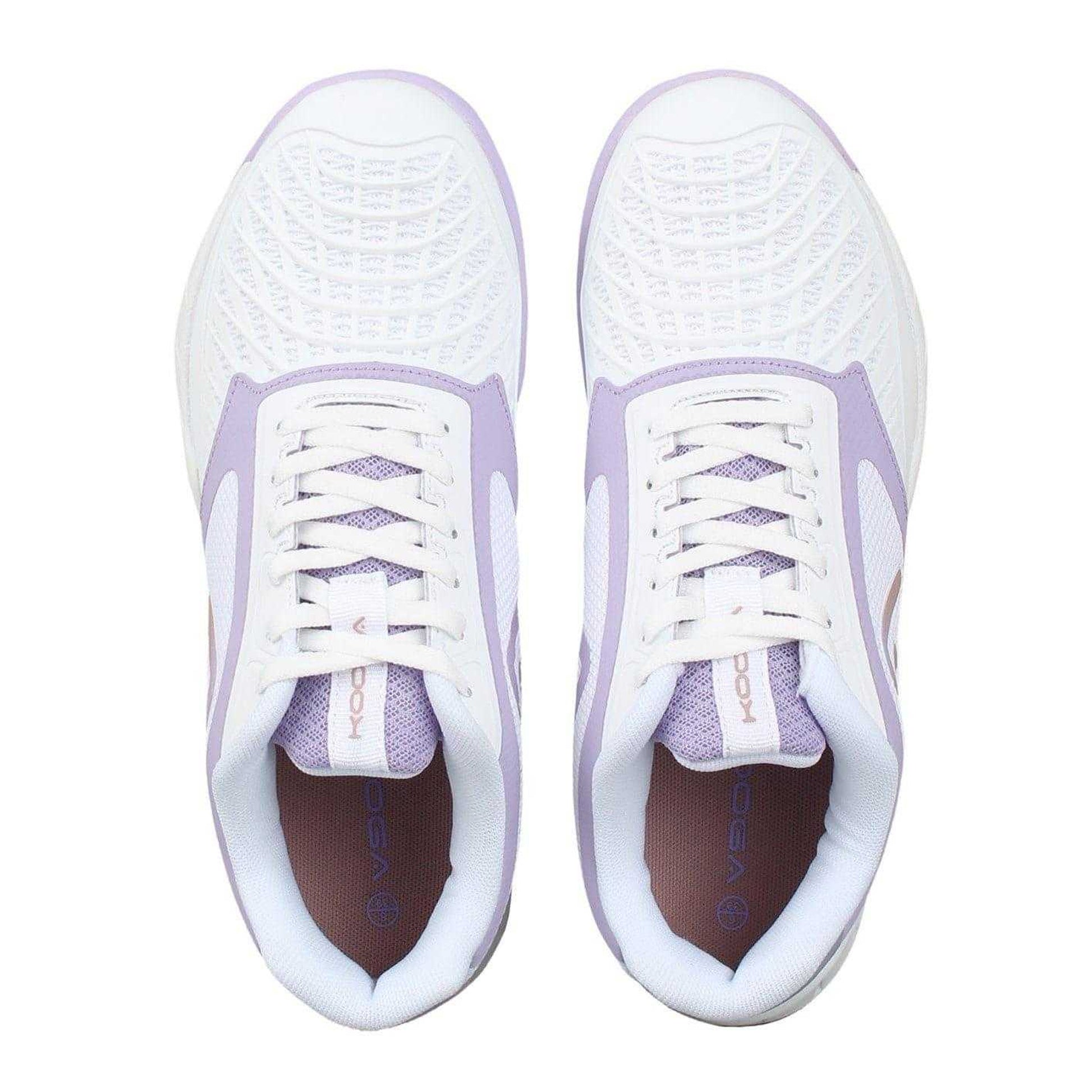 White-Lilac - Lifestyle - KooGa Womens-Ladies Netball Shoes