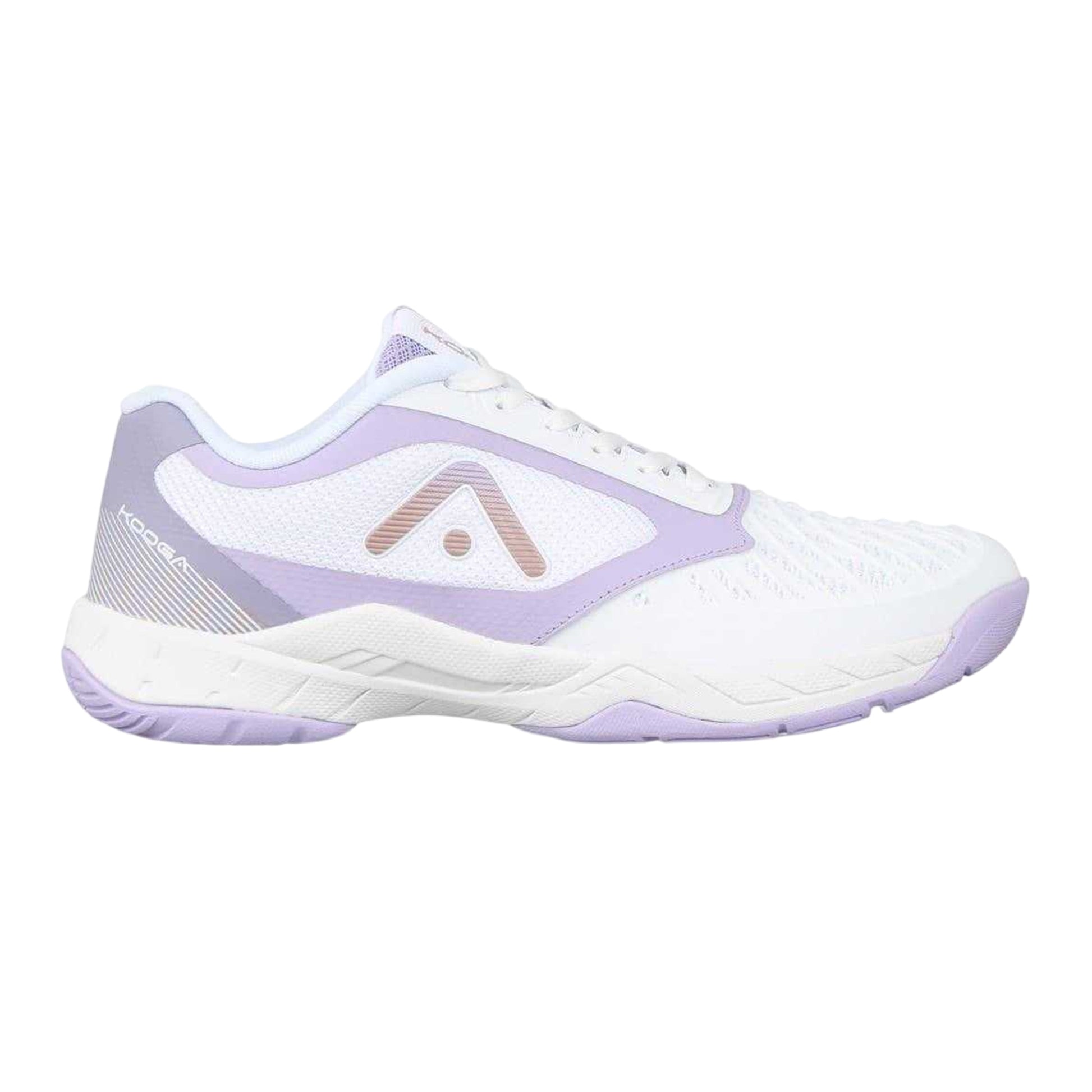 White-Lilac - Front - KooGa Womens-Ladies Netball Shoes