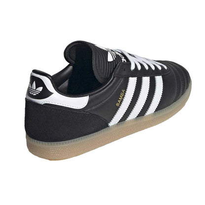 Black-White - Back - Adidas Mens Samba JP Leather Trainers