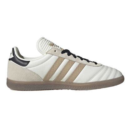 Off White - Front - Adidas Mens Samba JP Leather Trainers