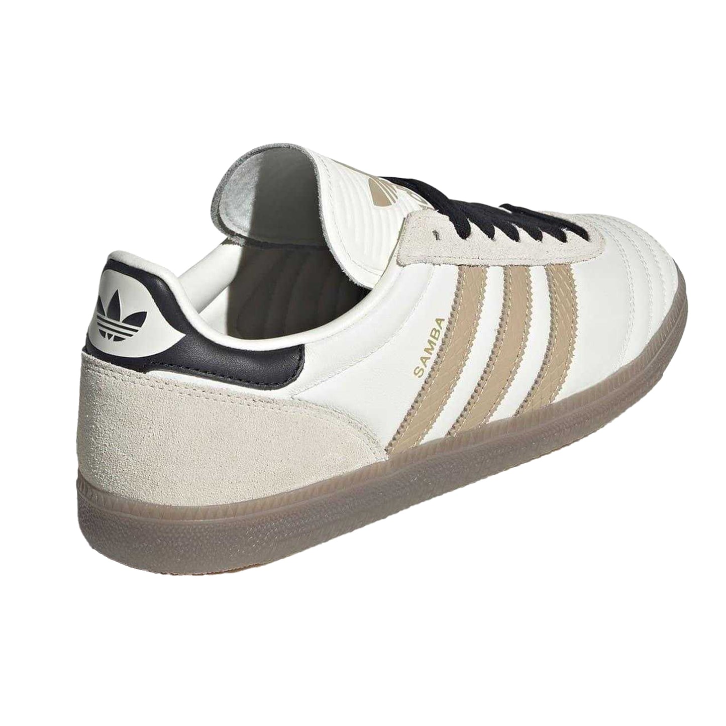 Off White - Back - Adidas Mens Samba JP Leather Trainers