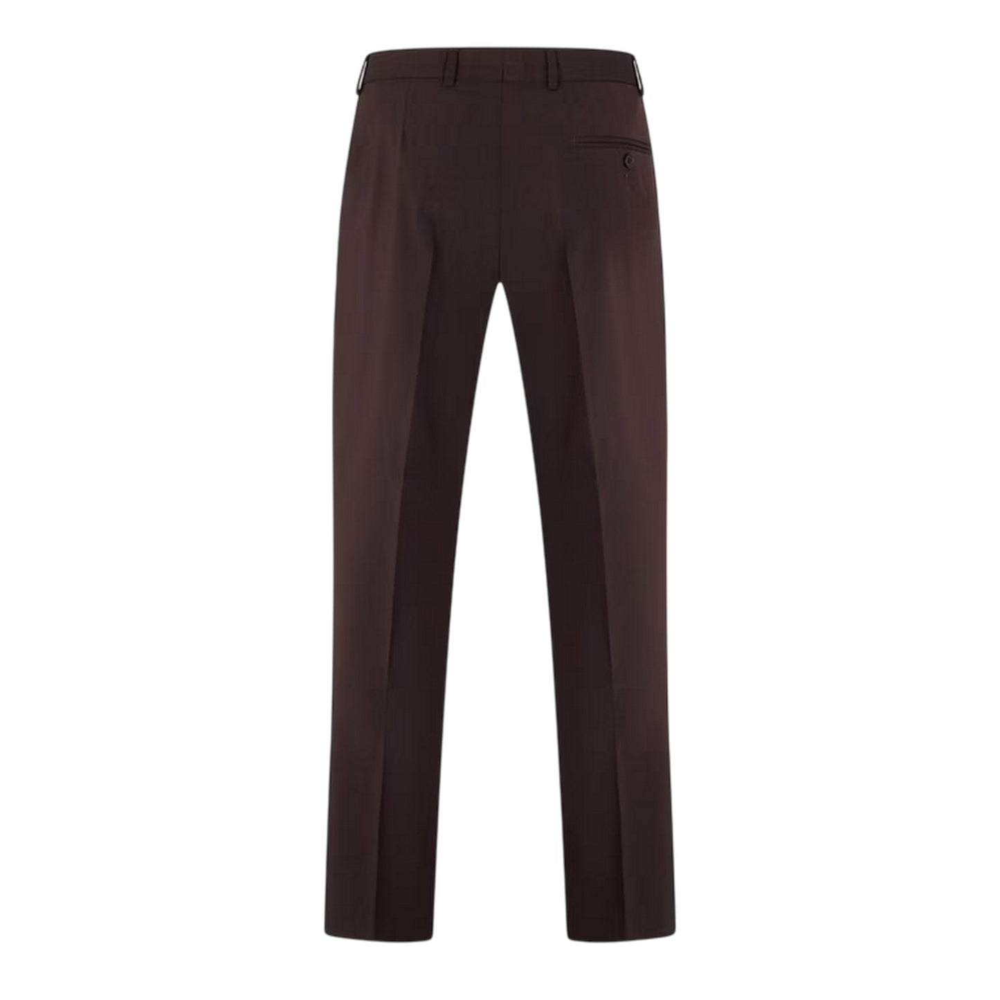 Burgundy - Back - Ted Baker Mens Regular Formal Trousers
