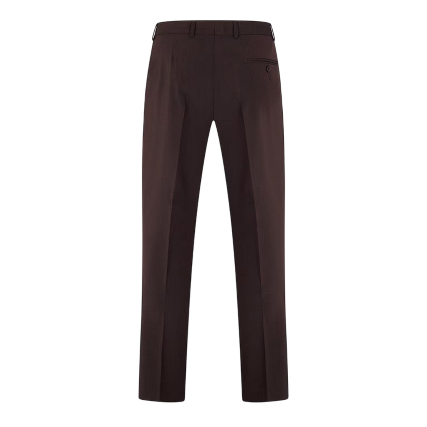 Burgundy - Back - Ted Baker Mens Regular Formal Trousers