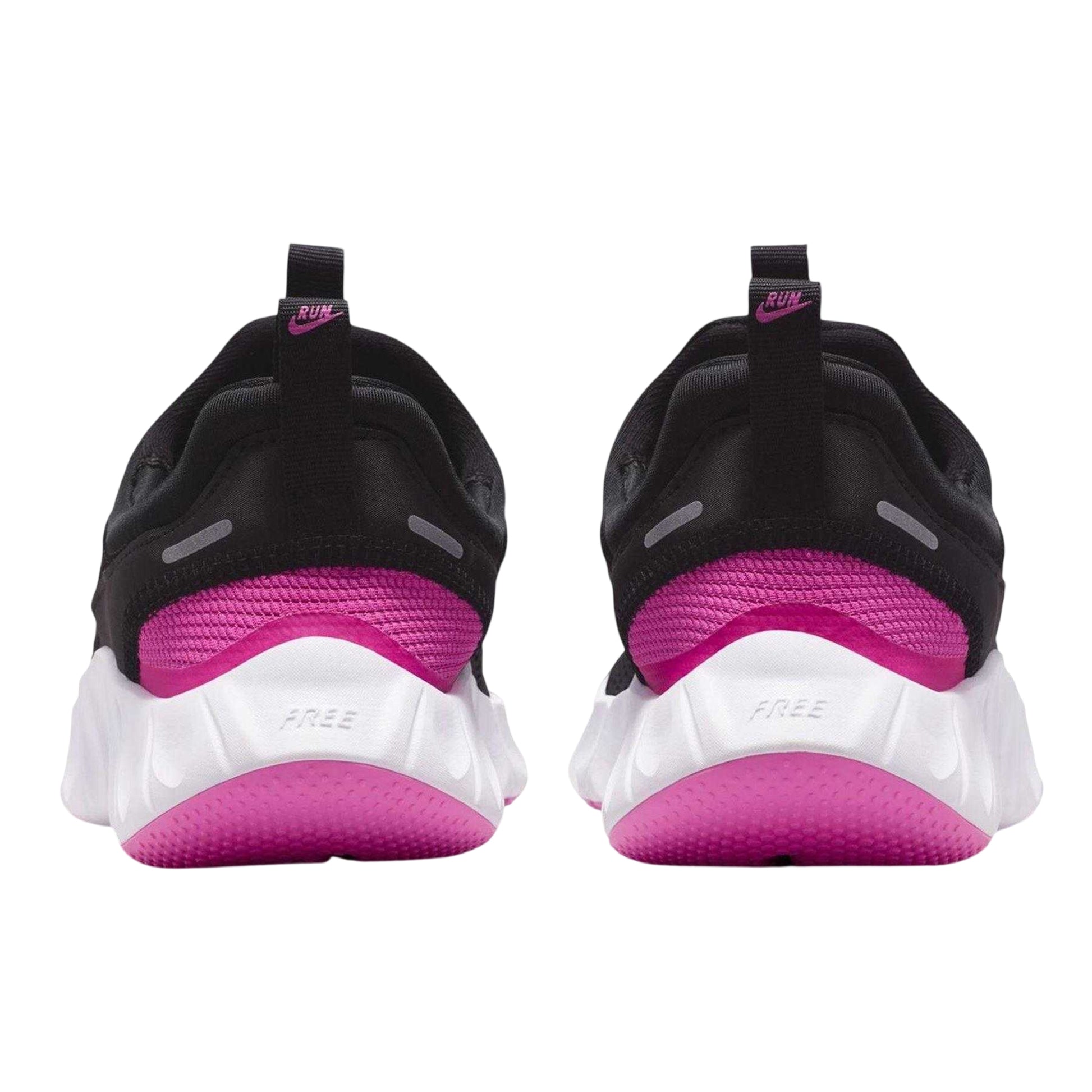 Black-Pink - Back - Nike Childrens-Kids Mesh Trainers
