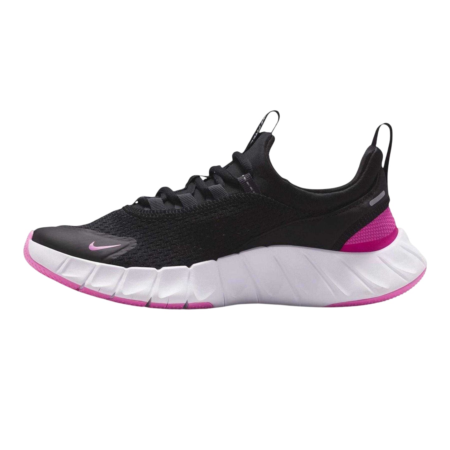 Black-Pink - Side - Nike Childrens-Kids Mesh Trainers