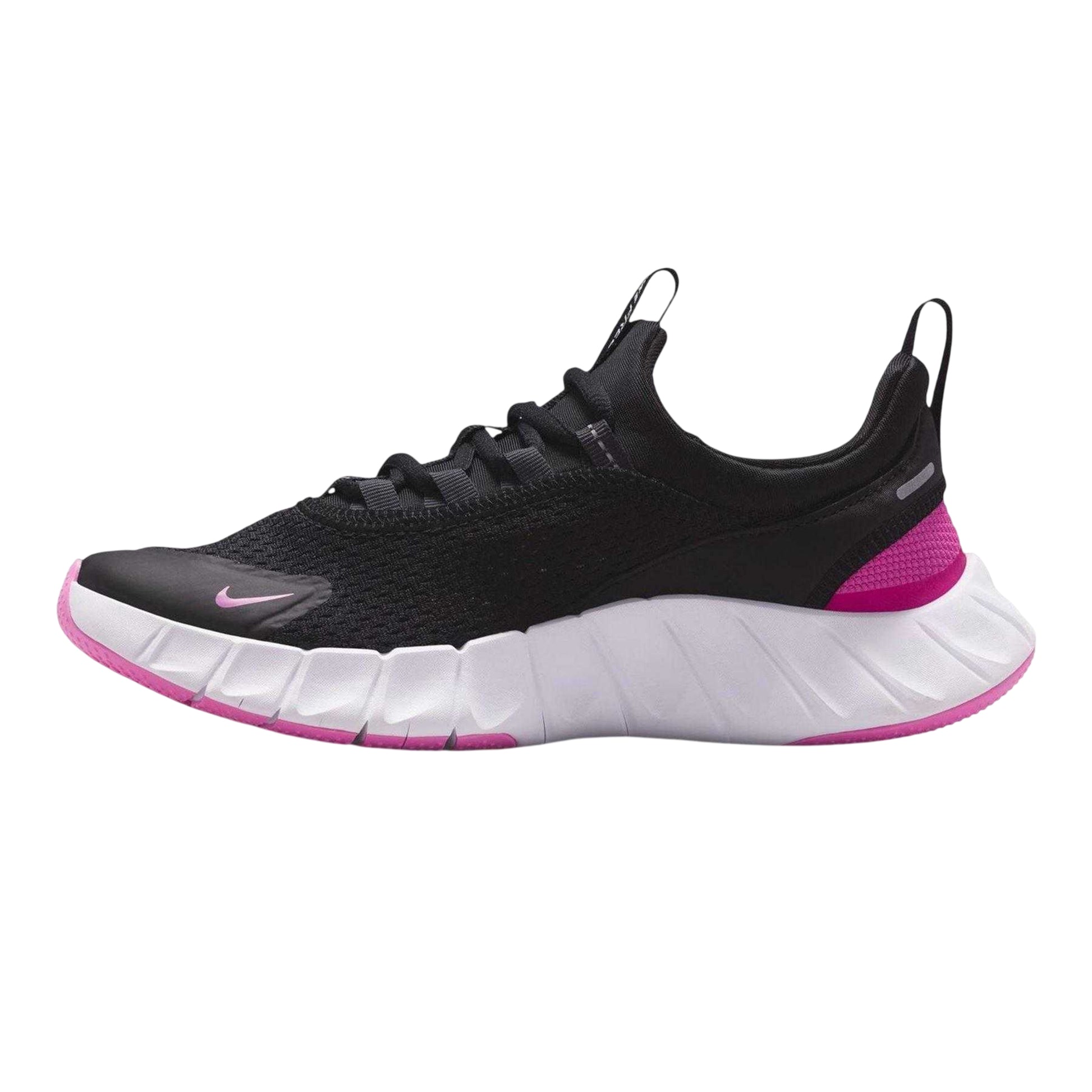 Black-Pink - Side - Nike Childrens-Kids Mesh Trainers