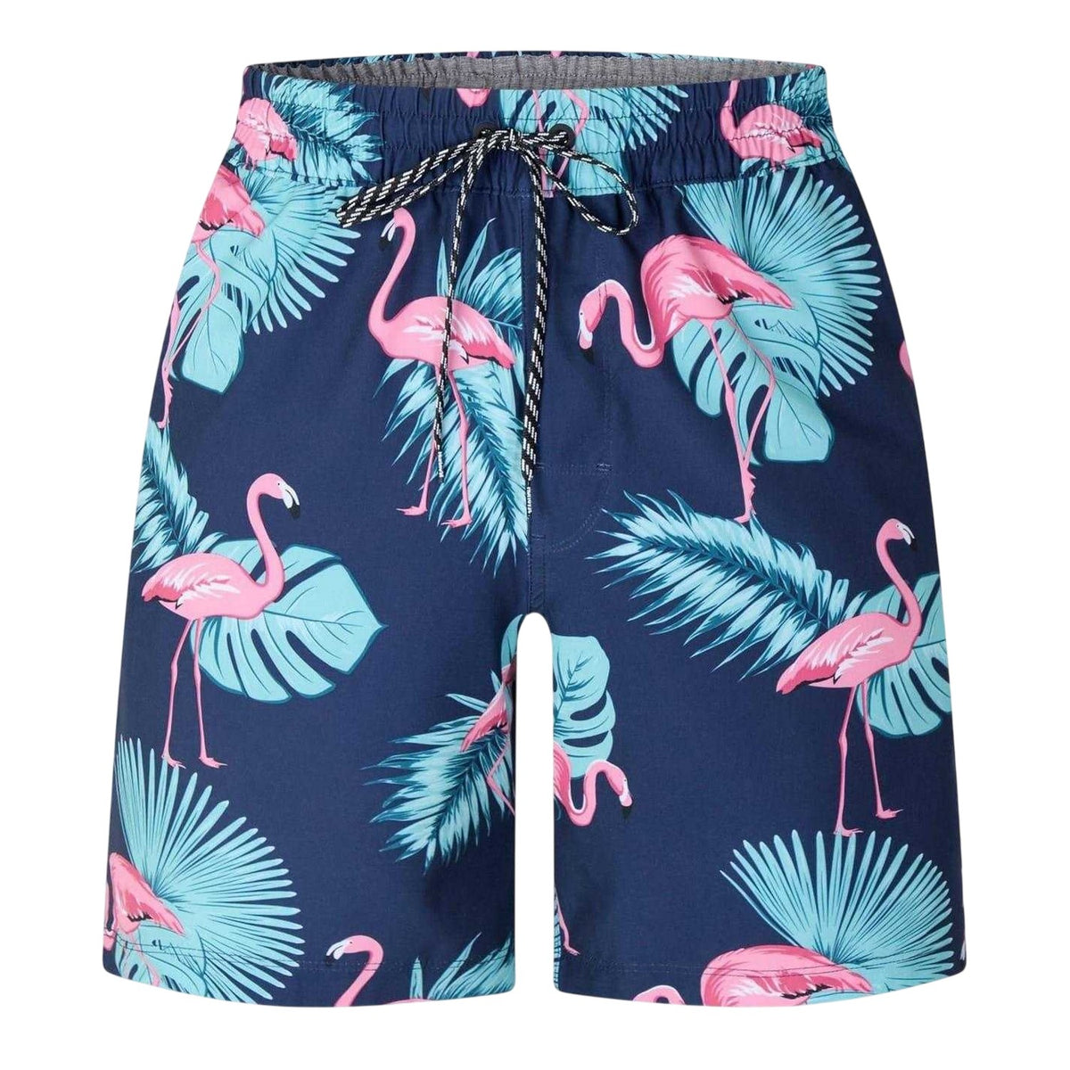 Blue-Pink - Front - Hurley Mens Flamingo Relaxed Fit Swim Shorts