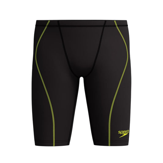 Black - Front - Speedo Mens Logo Jammer Shorts