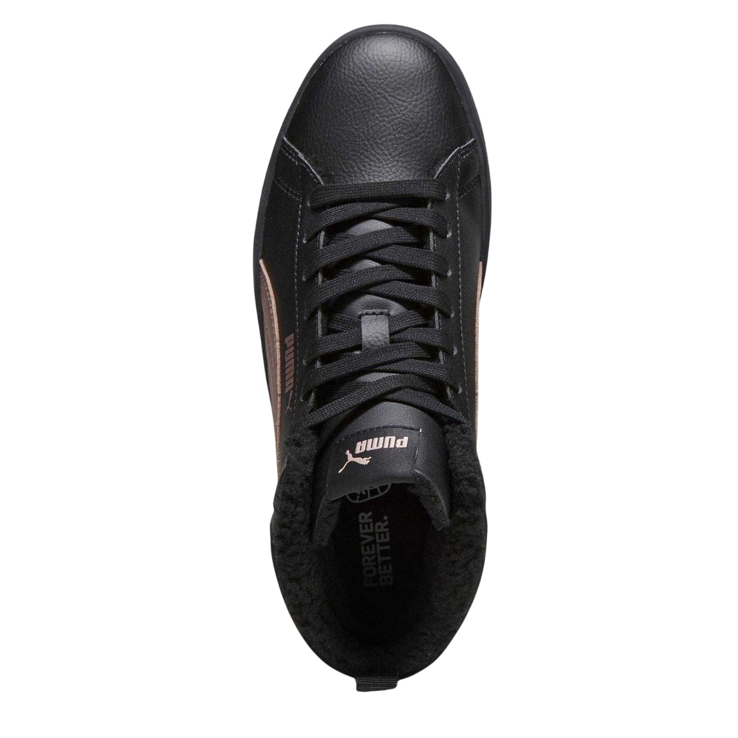 Puma Black - Side - Puma Womens-Ladies Smash Trainers