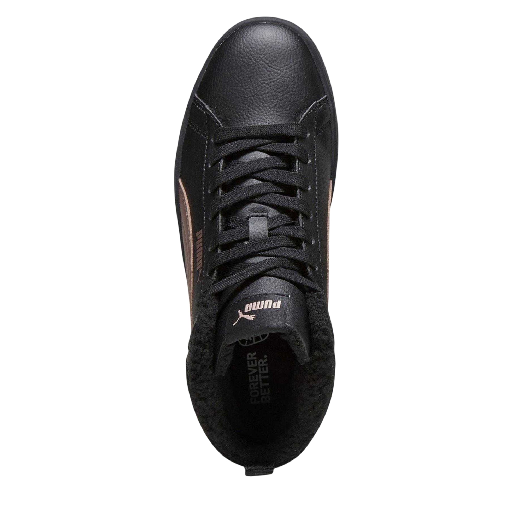 Puma Black - Side - Puma Womens-Ladies Smash Trainers
