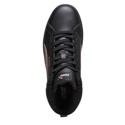 Puma Black - Side - Puma Womens-Ladies Smash Trainers