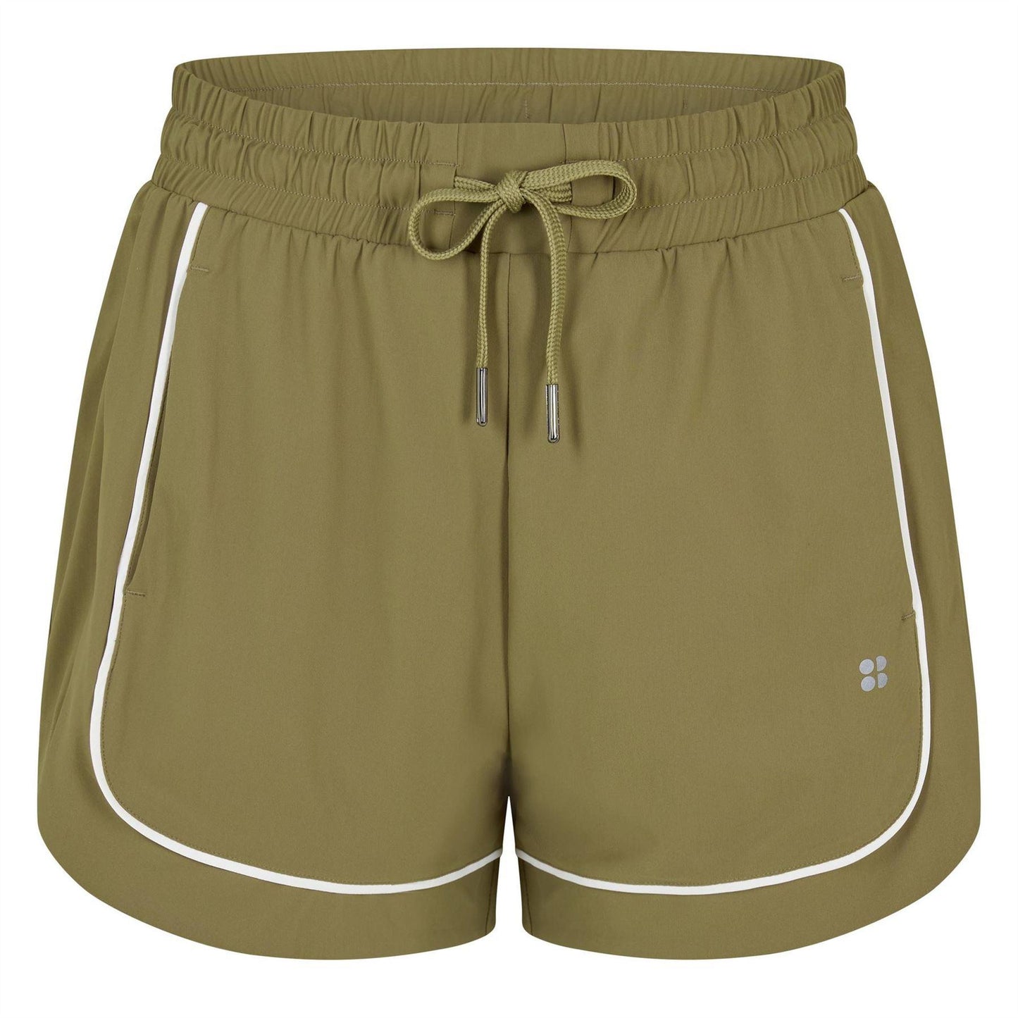 Agave Green - Front - Sweaty Betty Womens-Ladies Contrast Piping Gym Shorts