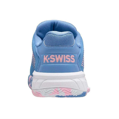 Blue - Back - K-Swiss Girls Hypercourt Express 2 Rubber Tennis Shoes