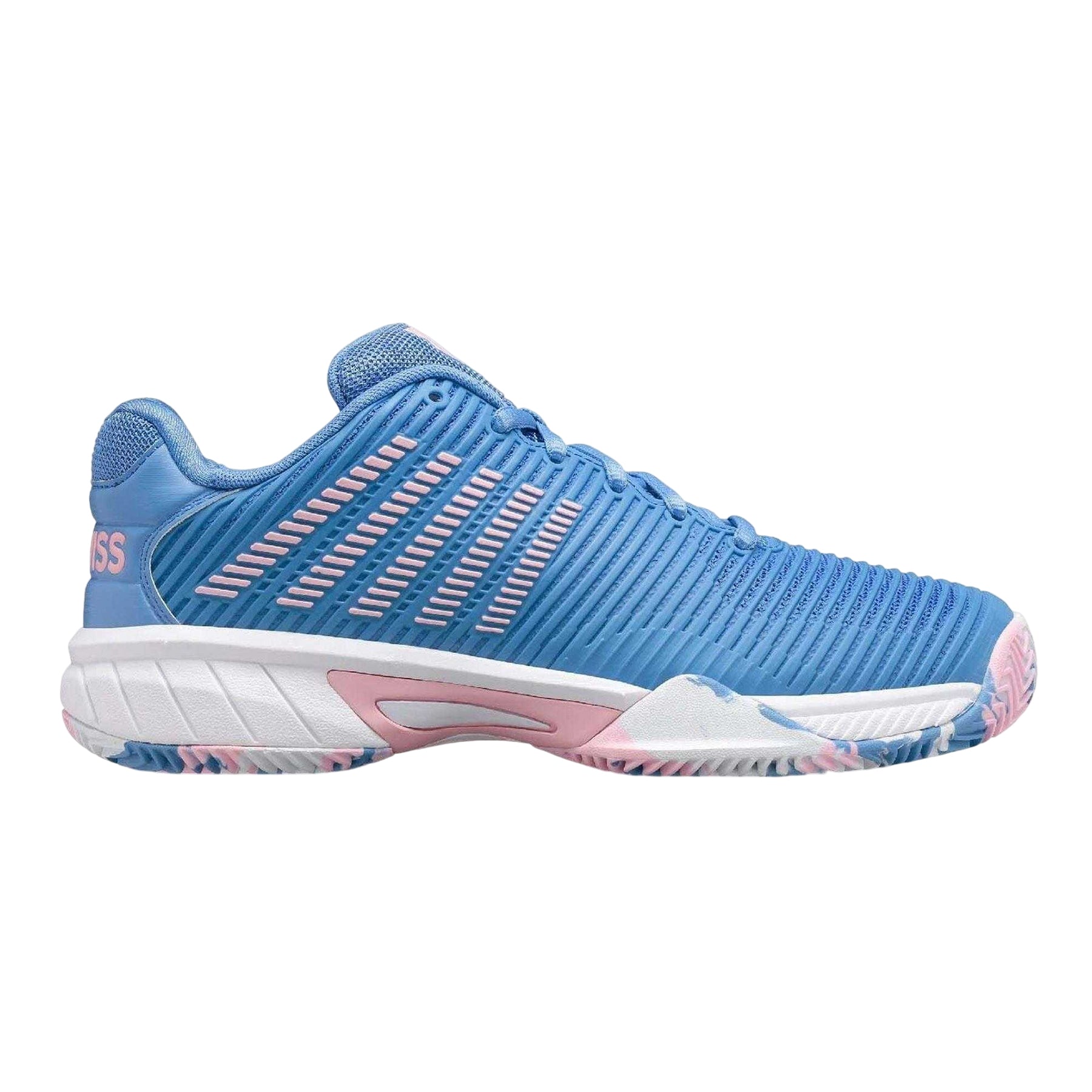 Blue - Front - K-Swiss Girls Hypercourt Express 2 Rubber Tennis Shoes