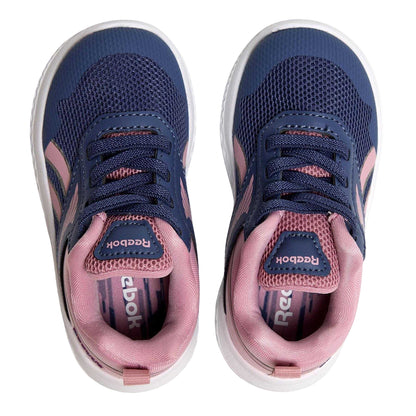 Frosted-Berry - Side - Reebok Childrens-Kids Rush Runner 5 Slip-on Trainers