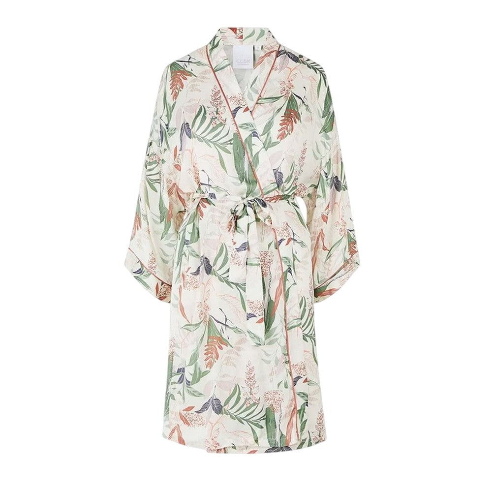 Snow White - Front - CCDK Copenhagen Womens-Ladies Front Tie Kimono