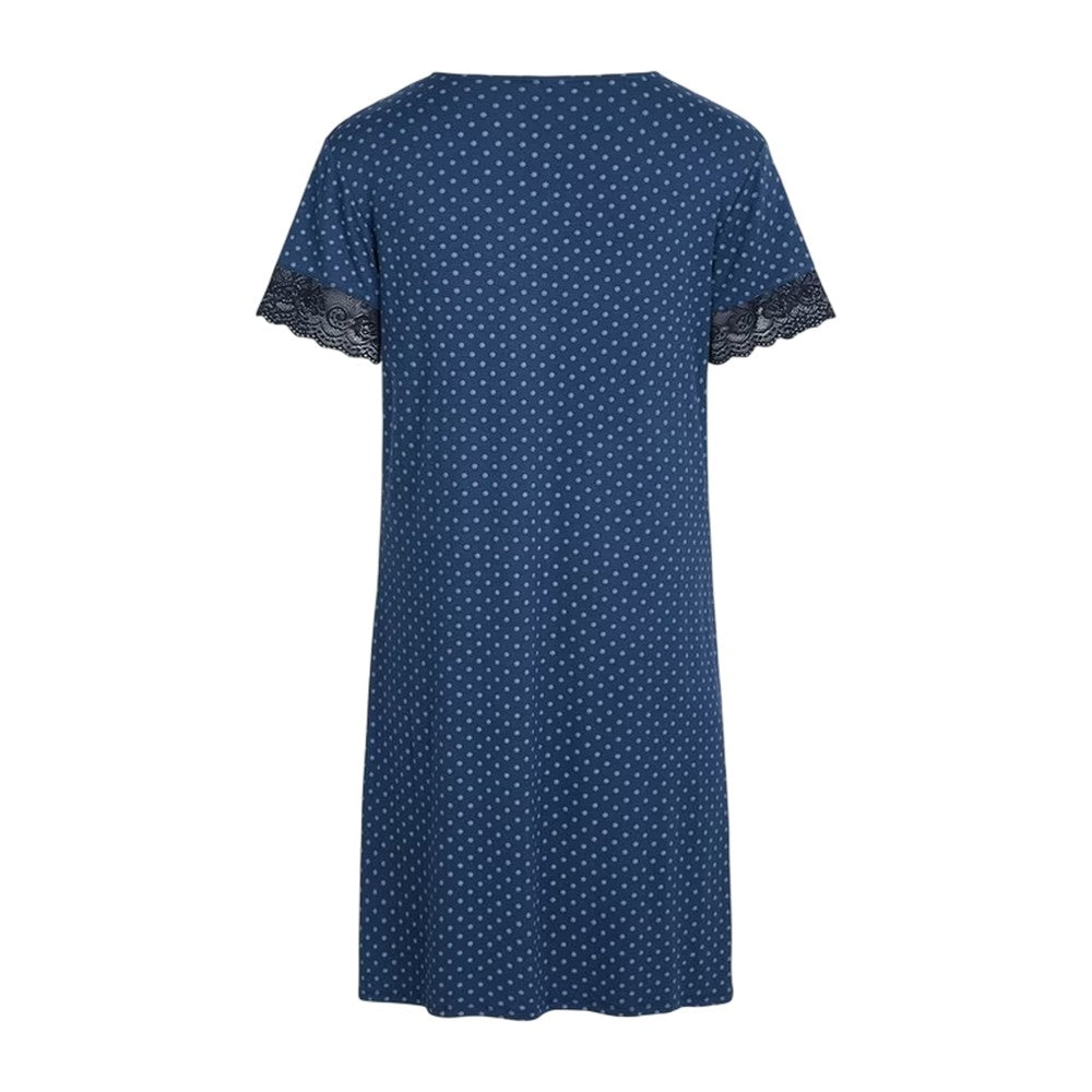 Ensign Blue - Back - CCDK Copenhagen Womens-Ladies Karita Polka Dot Dress