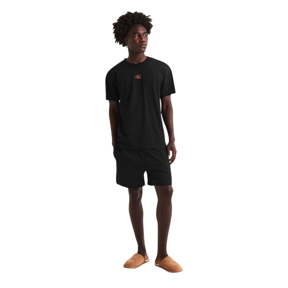 Black - Side - Hugo Mens Slim Swim Shorts