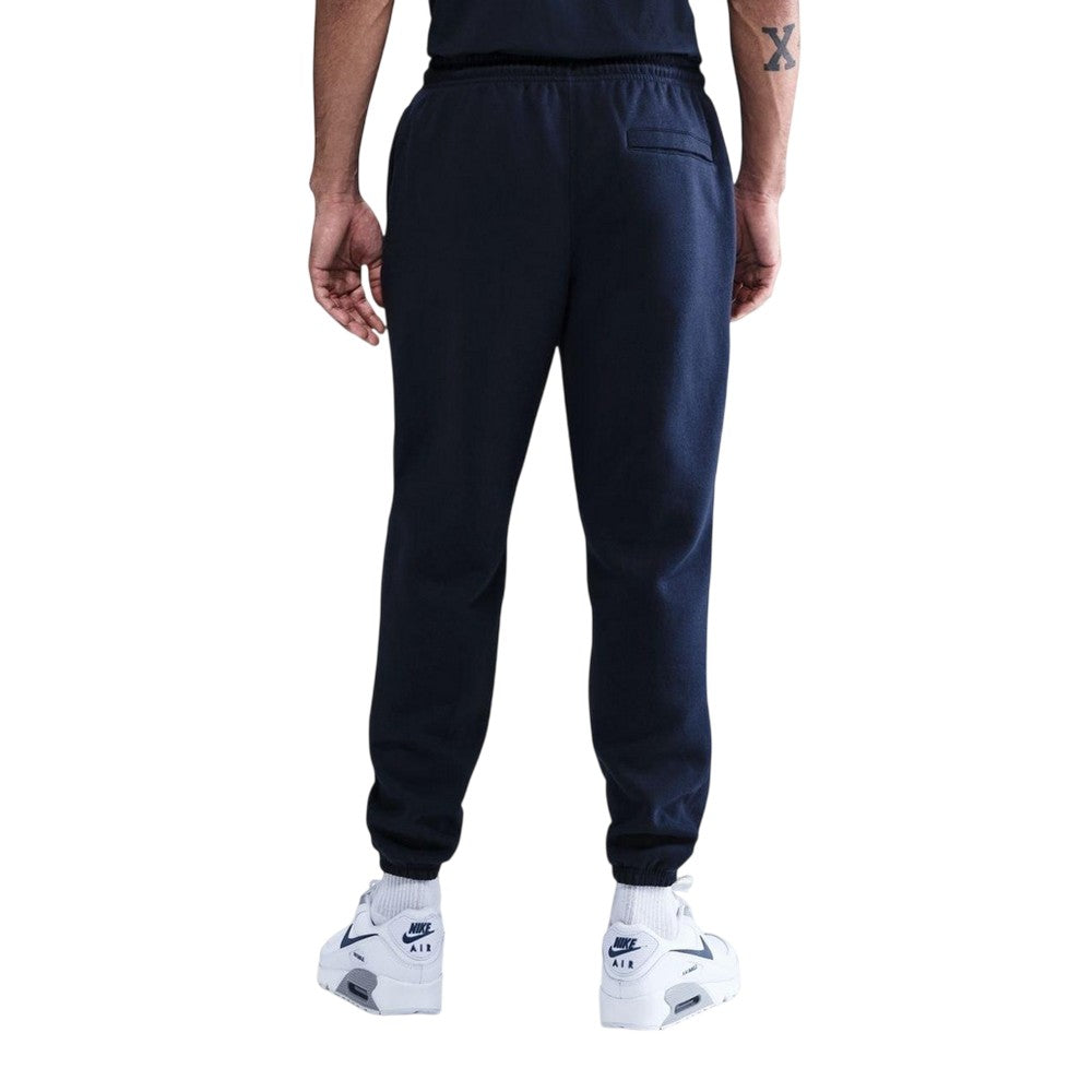Solid Navy-Solid White - Back - Nike Mens Club Fleece Joggers