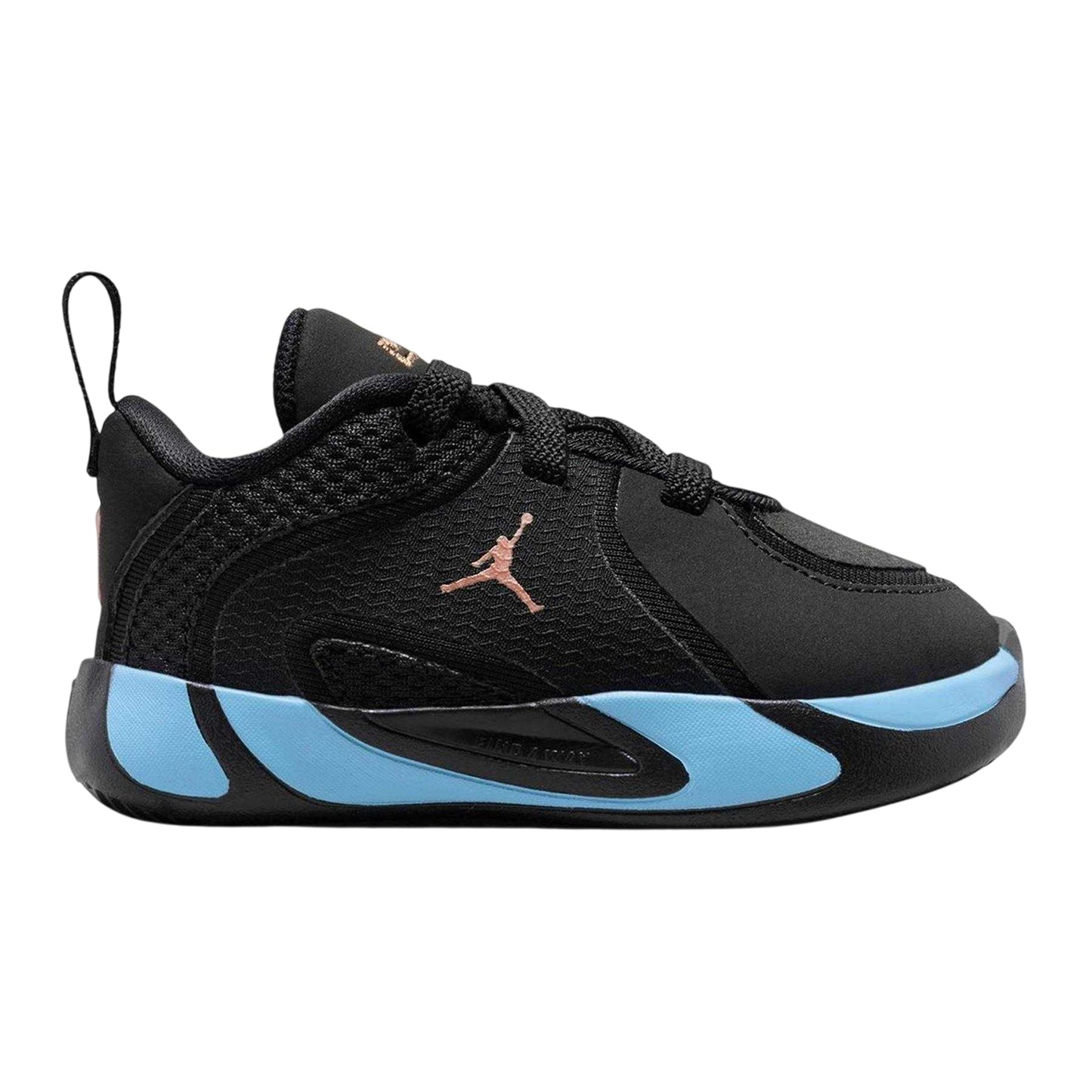 Black-Blue - Front - Nike Childrens-Kids Air Jordan Tatum 4 Basketball Shoes