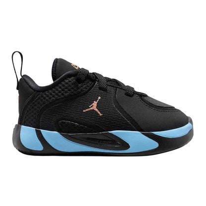 Black-Blue - Front - Nike Childrens-Kids Air Jordan Tatum 4 Basketball Shoes