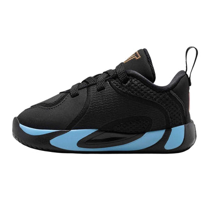 Black-Blue - Side - Nike Childrens-Kids Air Jordan Tatum 4 Basketball Shoes