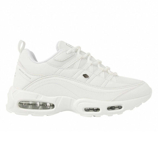 White - Front - British Knights Mens RISE Trainers