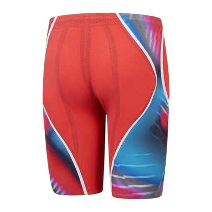 Red-Blue - Back - Speedo Mens Intent 2 Abstract Jammer Shorts