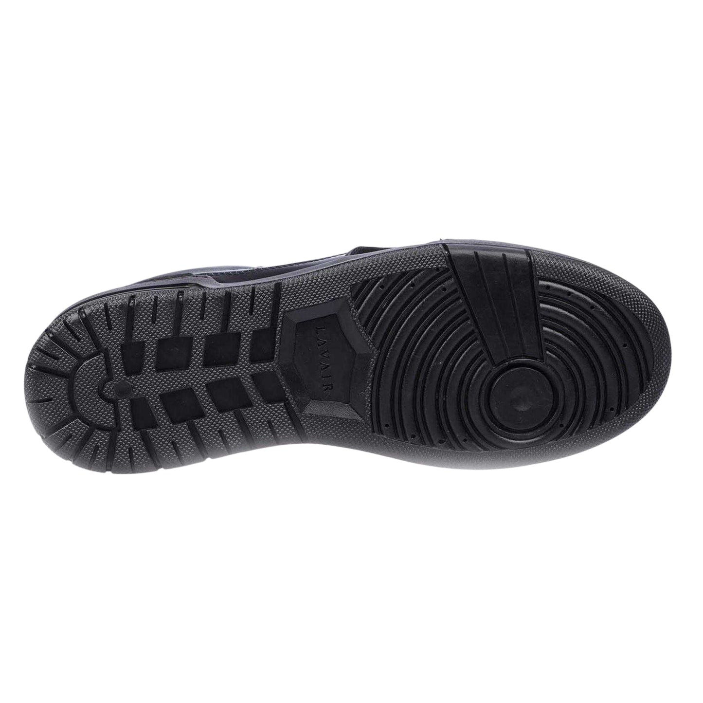 Black - Side - Lavair Mens Vadum Nappa Leather Trainers