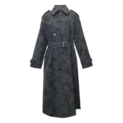 Black - Front - Biba Womens-Ladies Faux Leather Trench Coat