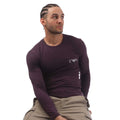 Purple - Lifestyle - Emporio Armani Mens Slim Long-Sleeved T-Shirt