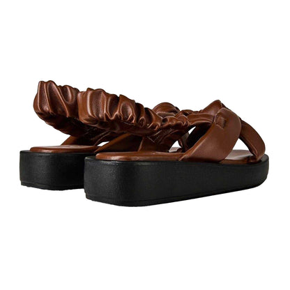 Cove-Green-Taupe Grey - Back - Hi-Tec Mens Tec Fuse Platform Sandals