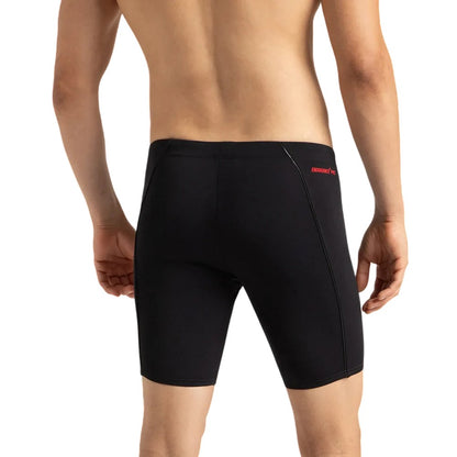 Black - Back - Speedo Mens Compression Jammer Shorts