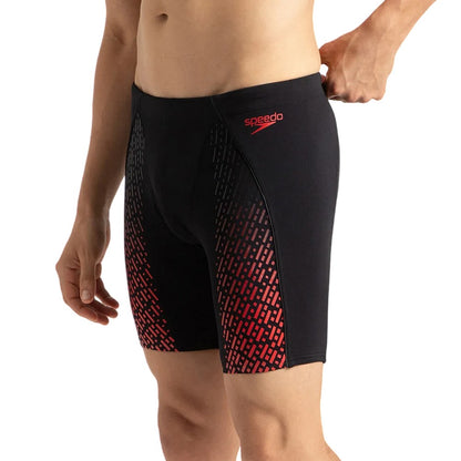 Black - Side - Speedo Mens Compression Jammer Shorts