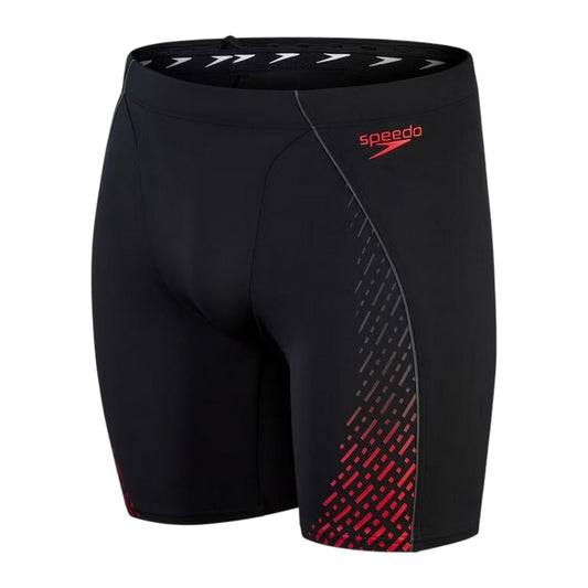 Black - Front - Speedo Mens Compression Jammer Shorts