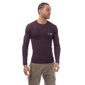 Purple - Front - Emporio Armani Mens Slim Long-Sleeved T-Shirt