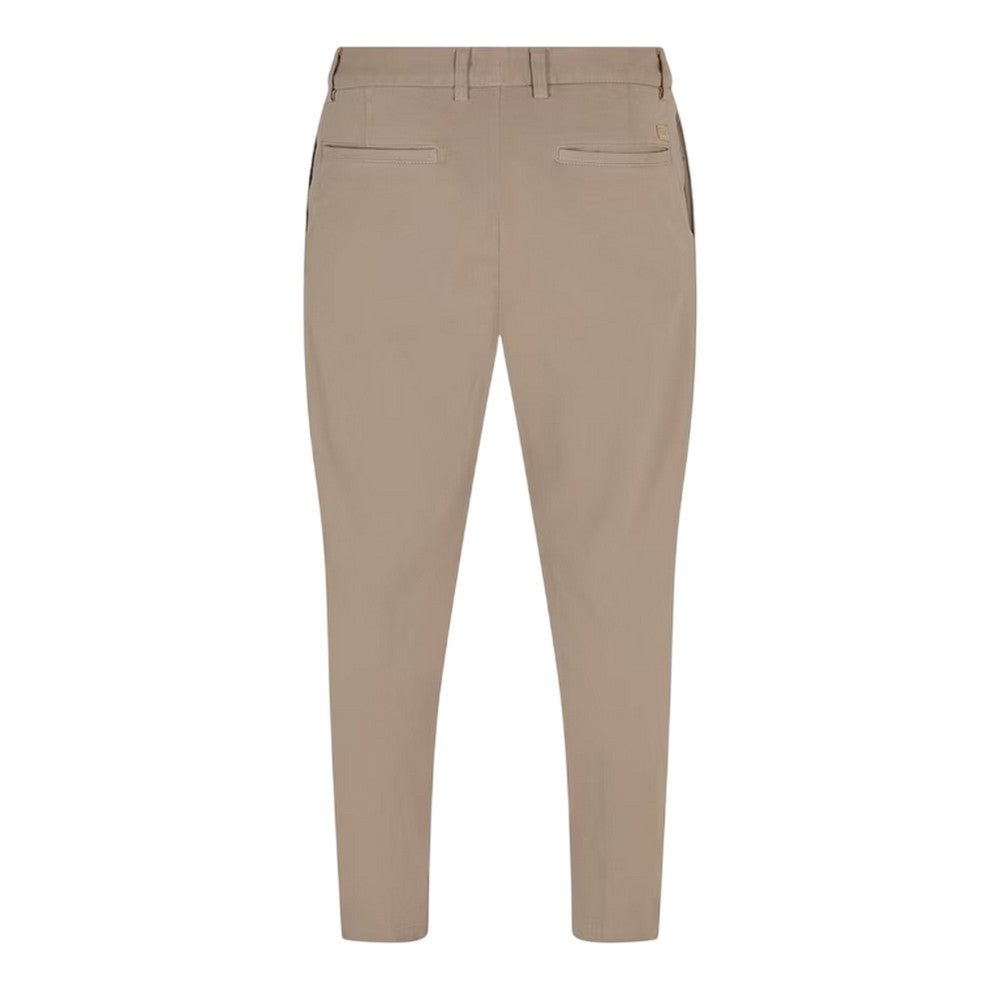 Beige - Back - Boss Mens H-Kane1 Straight Leg Trousers