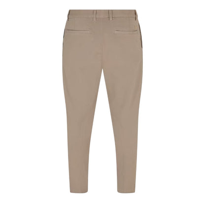 Beige - Back - Boss Mens H-Kane1 Straight Leg Trousers