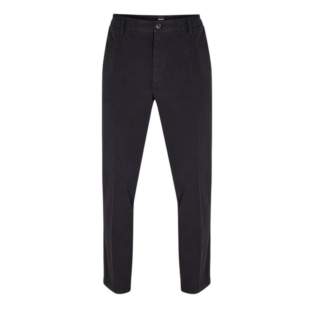 Black - Front - Boss Mens H-Kane1 Straight Leg Trousers