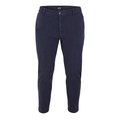 Dark Blue - Front - Boss Mens H-Kane1 Straight Leg Trousers