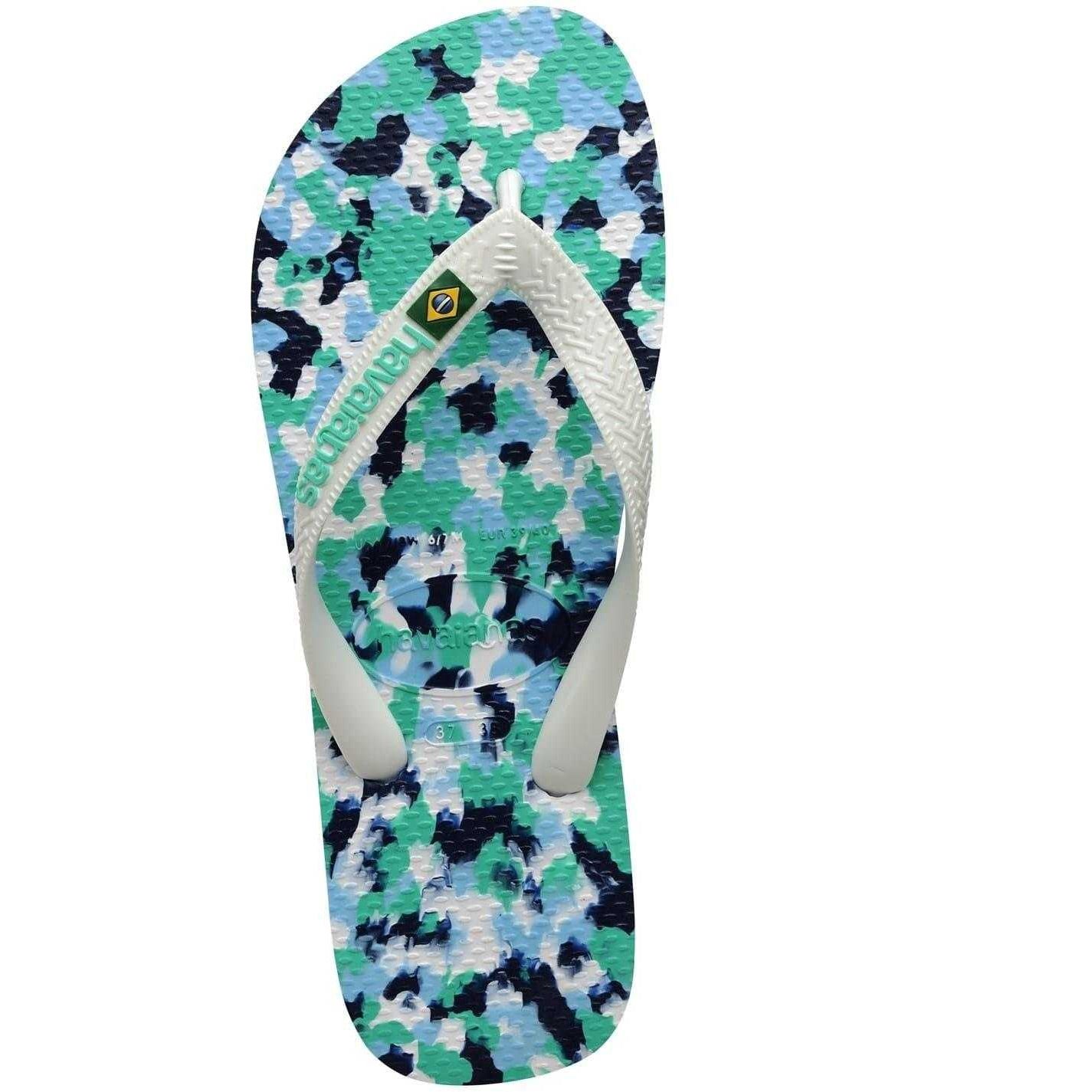 Lavender Blue - Back - Havaianas Unisex Adult Brasil Camouflage Flip Flops