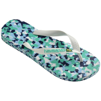 Lavender Blue - Side - Havaianas Unisex Adult Brasil Camouflage Flip Flops