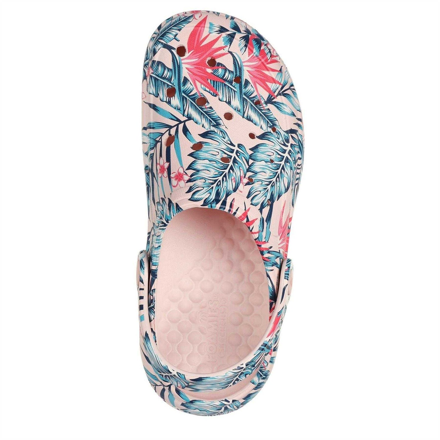 Multicoloured - Lifestyle - Skechers Womens-Ladies Archfitwave Floral Open Toe Clogs