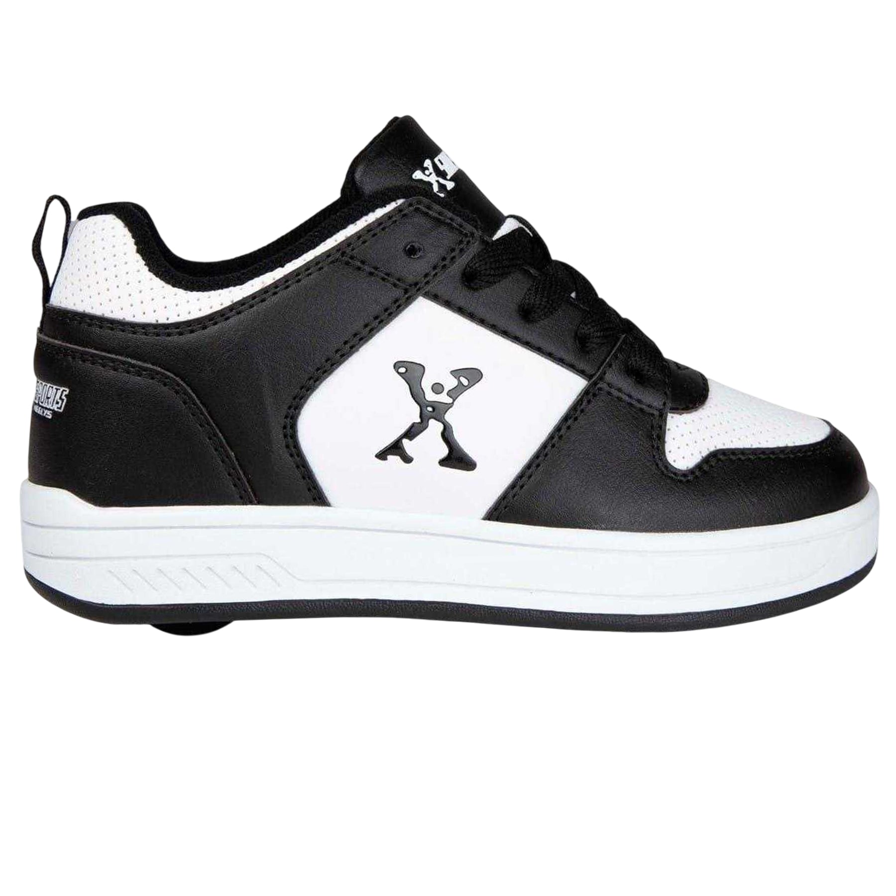 Black-White - Front - Sidewalk Sport Childrens-Kids Roller Skates