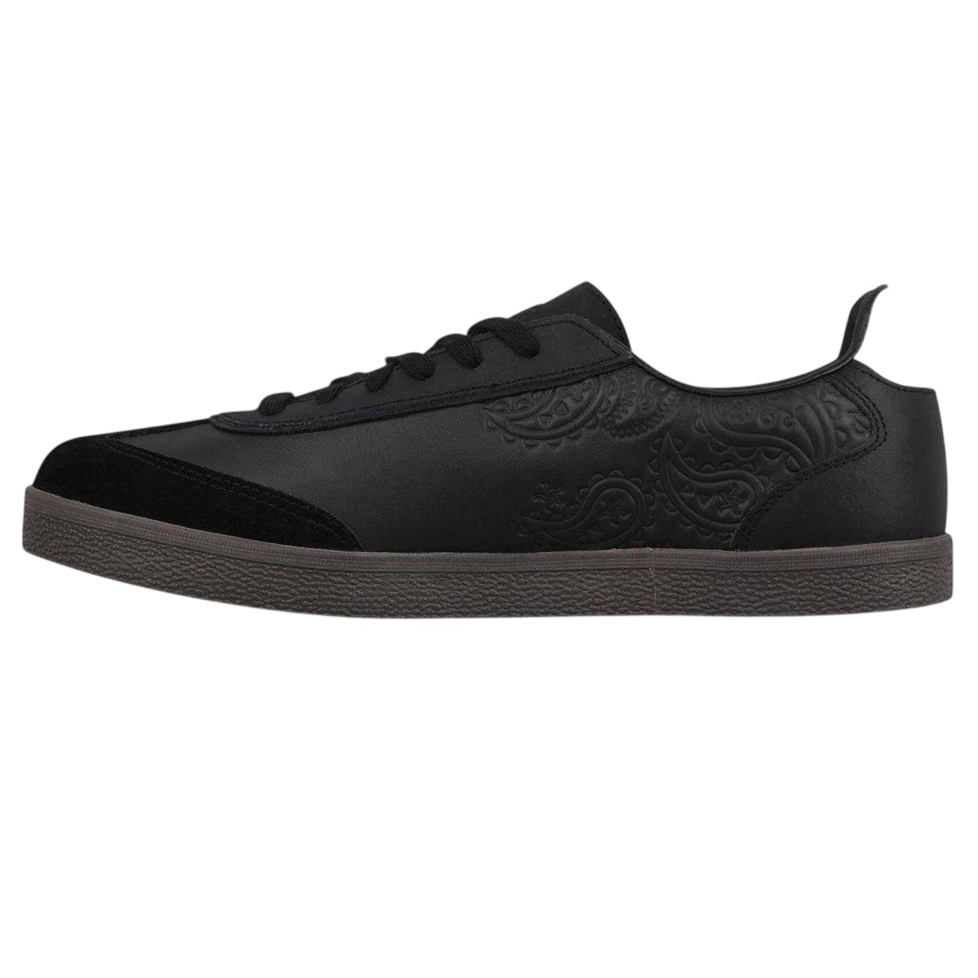 Black - Back - Pretty Green Mens Moorgate Leather Trainers