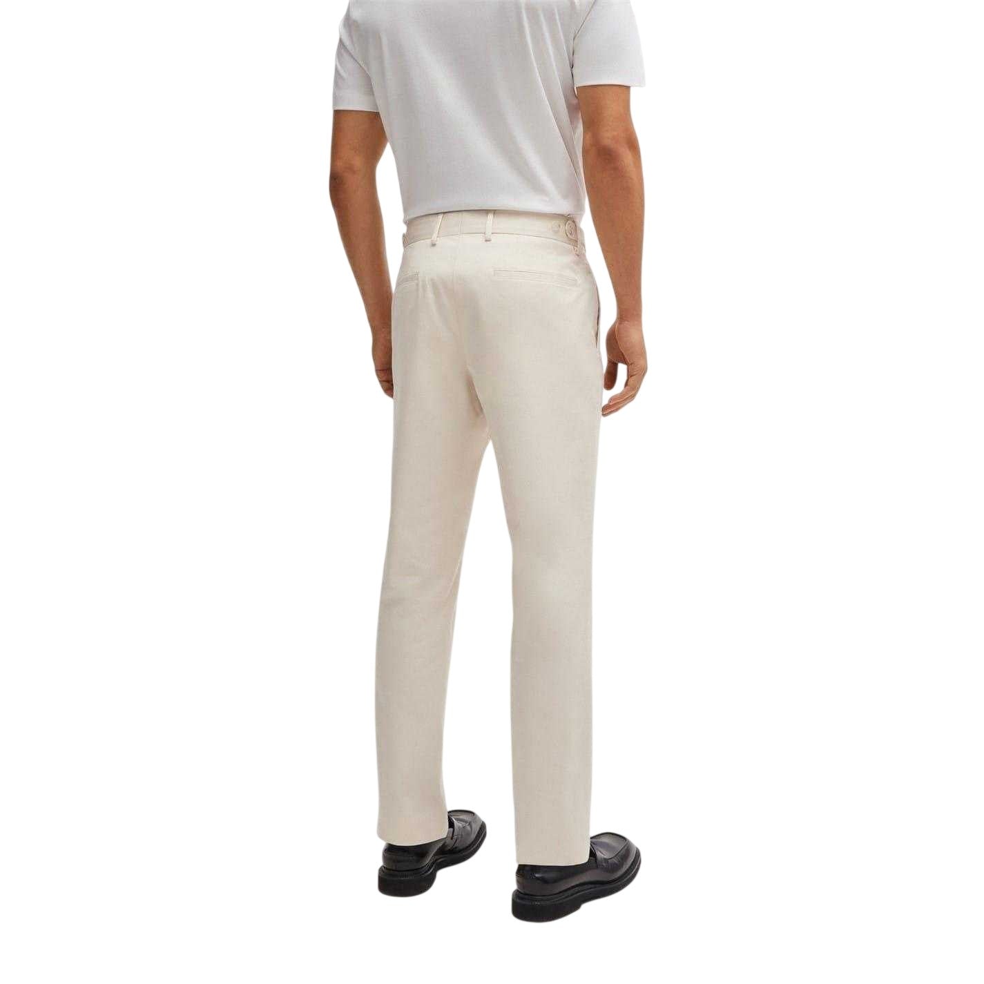 White - Back - Boss Mens C-Genius Straight Leg Trousers