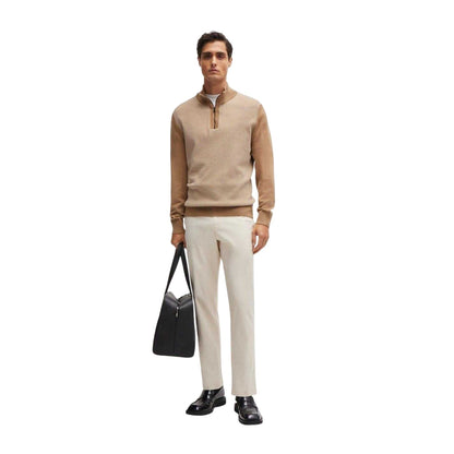 White - Side - Boss Mens C-Genius Straight Leg Trousers