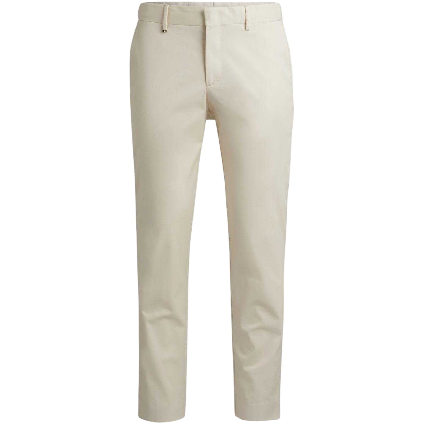 White - Front - Boss Mens C-Genius Straight Leg Trousers
