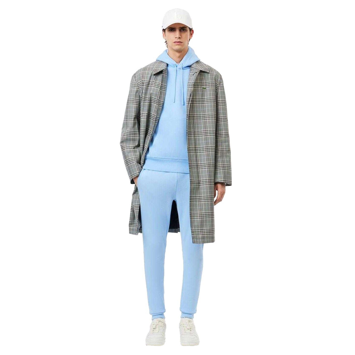 Light Blue - Lifestyle - Lacoste Mens Organic Cotton Hoodie