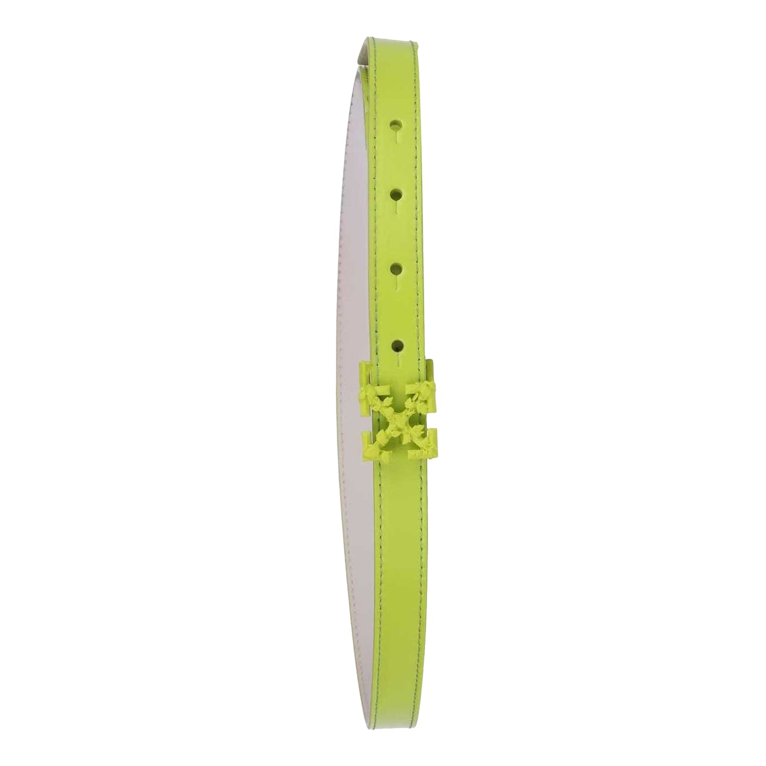 Green - Back - Off White Mens Arrow Leather Belt